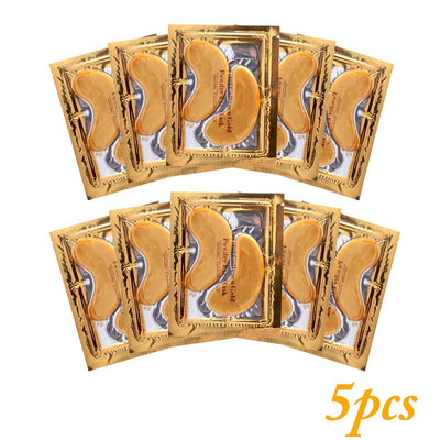 24k Gold Gel Eye Mask Eyelid Patch Anti Wrinkle Eye Care gold - Niches Store