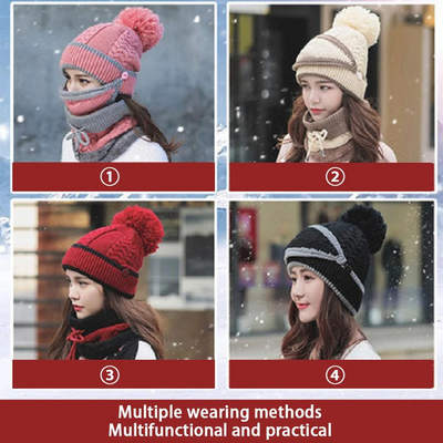 3 In 1 Winter Scarf Set - Niches Store