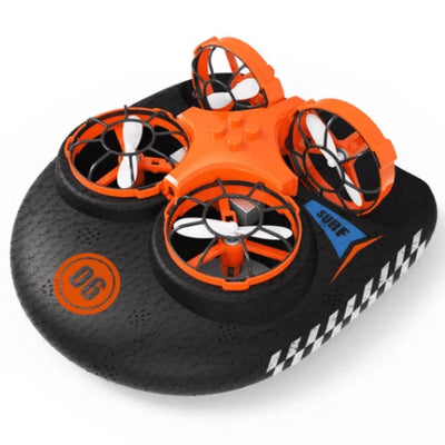 Innovative 3 in 1 Remote Control Land, Water and Air Hovercraft Super Drone - Niches Store