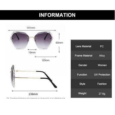 Luxury Crystal Sunglasses | UV400 - Niches Store