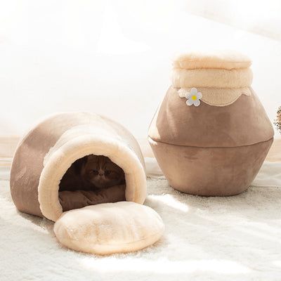 CozyPot - 3 In 1 Transforming Cave and Bed Cat Cushion - Niches Store