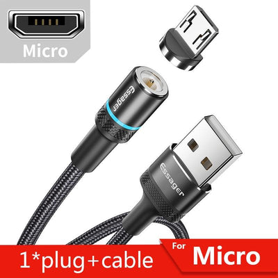 New Magnetic 6.5 Ft USB Cable | Charging For iPhone iOS, Micro USB & Type "C" USB - Niches Store