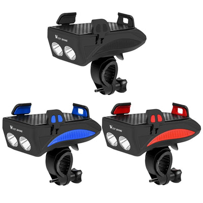 4 in 1 Bicycle Phone Holder | 4000mAh Power Bank | Bell | Front Lamp Light Headlamp MTB - Niches Store