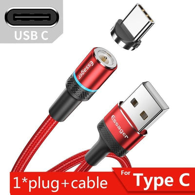 New Magnetic 6.5 Ft USB Cable | Charging For iPhone iOS, Micro USB & Type "C" USB - Niches Store