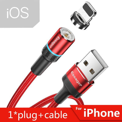 New Magnetic 6.5 Ft USB Cable | Charging For iPhone iOS, Micro USB & Type "C" USB - Niches Store