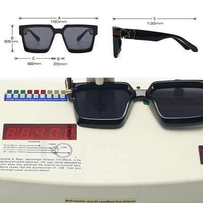 Retro Square Sunglasses People Ins Popular Sun Glasses Unisex UV400