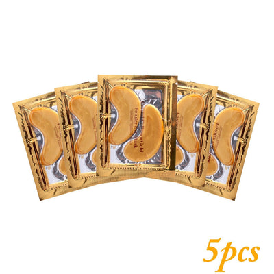 24k Gold Gel Eye Mask Eyelid Patch Anti Wrinkle Eye Care gold - Niches Store