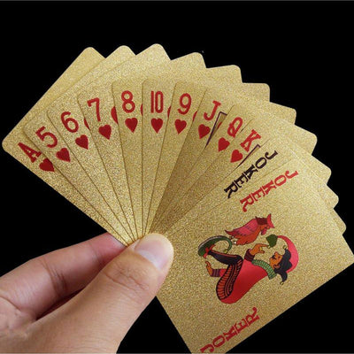 24K Gold Plated Playing Cards with Case - Niches Store