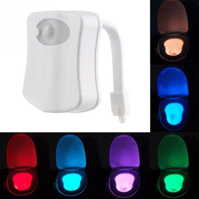 8 Color Led Sensored Toilet Potlight - Niches Store