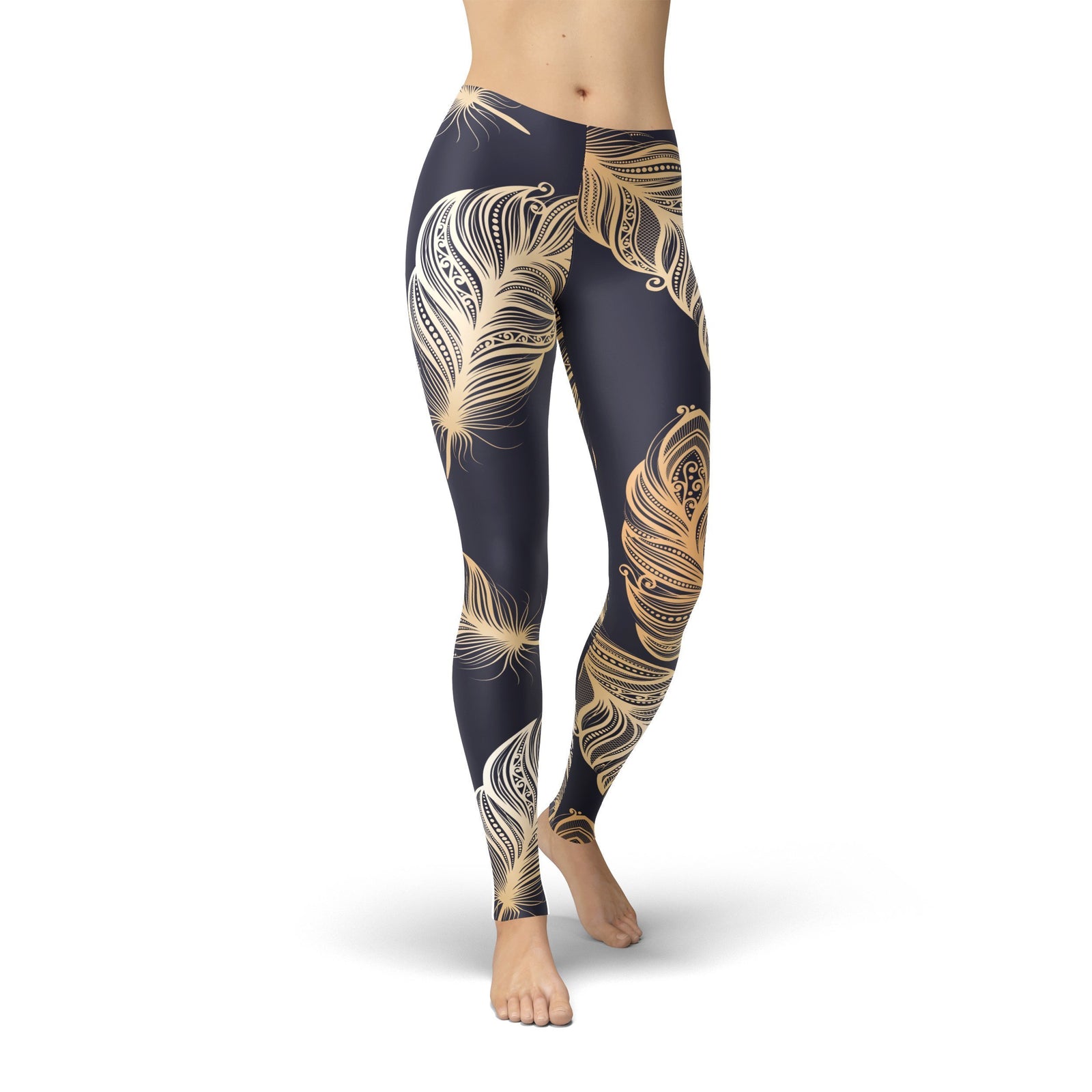 Jean Peacock Feathers Leggings