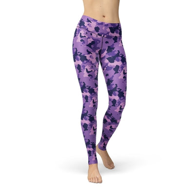 Jean Purple Camouflage Leggings