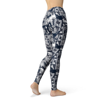 Jean Spiral Squares Leggings