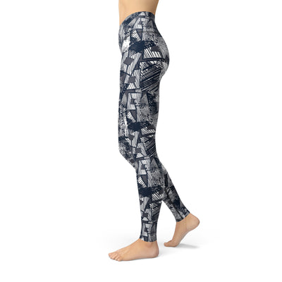 Jean Spiral Squares Leggings