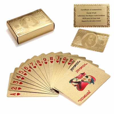 24K Gold Plated Playing Cards with Case - Niches Store