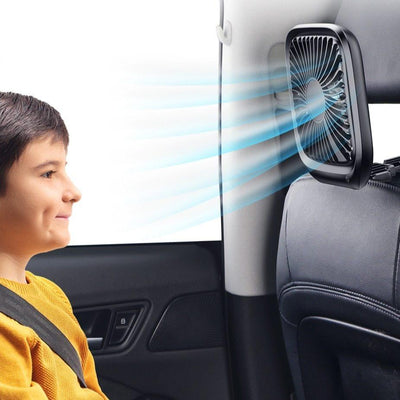 Car Backseat Fan - Foldable Multi Use Cooler Fan - Niches Store