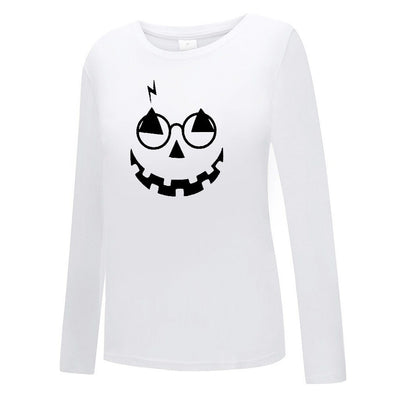 Halloween Print T-Shirts | Long Sleeve | Top Loose - Niches Store