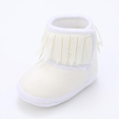 Newborn Baby Winter Fringe Boots Girl | 0-18M - Niches Store