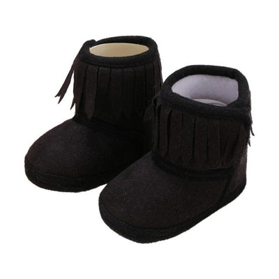 Newborn Baby Winter Fringe Boots Girl | 0-18M - Niches Store