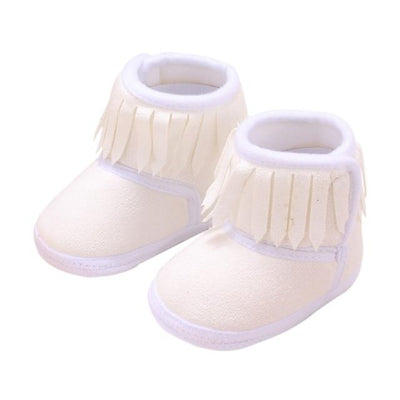 Newborn Baby Winter Fringe Boots Girl | 0-18M - Niches Store