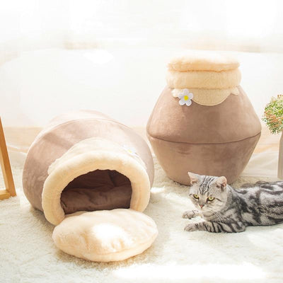 CozyPot - 3 In 1 Transforming Cave and Bed Cat Cushion - Niches Store