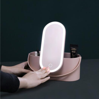 BeautyBox  - Portable Makeup Case With LED Mirror - Niches Store