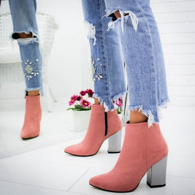 Pumps Flock Toe Boots - Niches Store