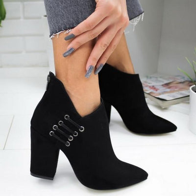 Pumps Flock Toe Boots - Niches Store