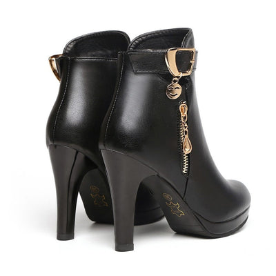 Autumn Ankle Boots | Zipper Casual - Niches Store