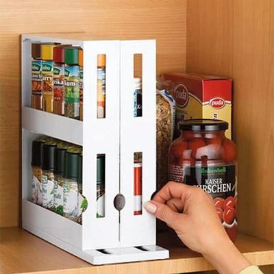 BetterRack - Pull Out Rotating Spice Rack - Niches Store