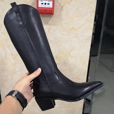 Western Knee Boots | High Heels - Niches Store