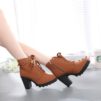 Fashion High Heel Lace Up - Niches Store