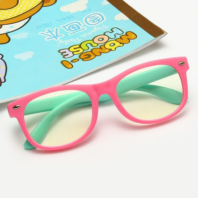 New Anti blue Light Kids Glasses | Square Optical Frame w/UV400 - Niches Store