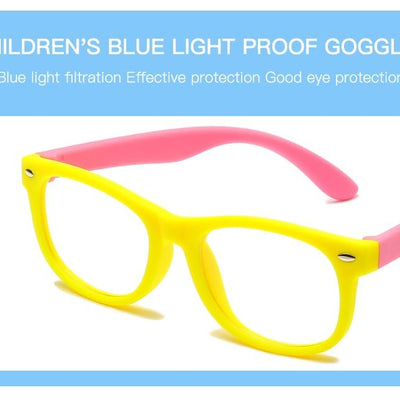 New Anti blue Light Kids Glasses | Square Optical Frame w/UV400 - Niches Store