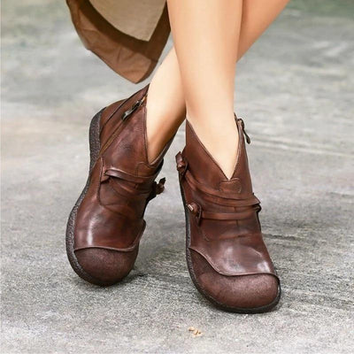 Retro  Fashion Boots | Genuine Leather - Niches Store