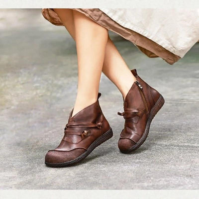 Retro  Fashion Boots | Genuine Leather - Niches Store