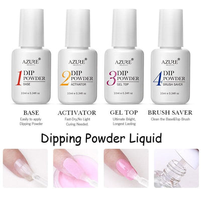 Beauty 6pcs/Lot | Nail Dipping Powder | Glitter Decorations Set Base - Niches Store