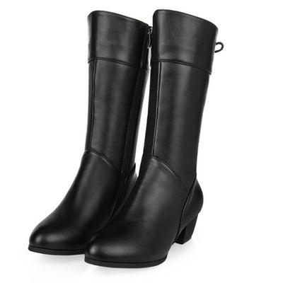 Mid Calf Boots Casual - Niches Store