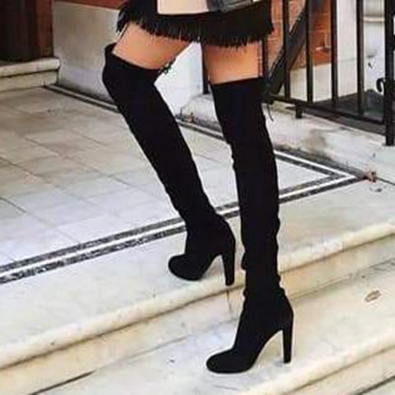 Thigh High Heels Boots Fashion