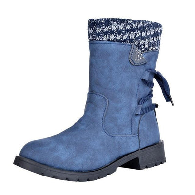 Retro Printed Metal Boots | Zipper Ankle - Niches Store