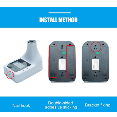 Digital Non-Contact Infrared Thermometer with Fever Alarm Wall Mounted - Niches Store