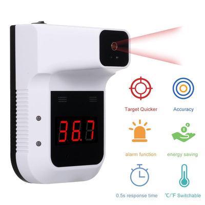 Digital Non-Contact Infrared Thermometer with Fever Alarm Wall Mounted - Niches Store