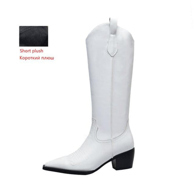 Western Knee Boots | High Heels - Niches Store