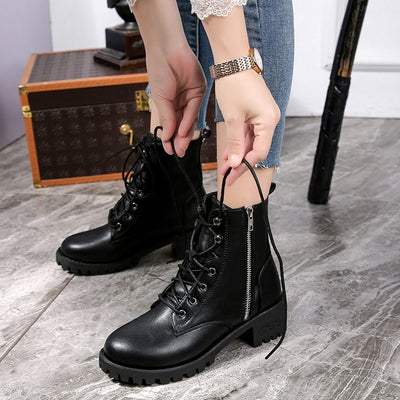 Motorcycle Army Punk Boots - Niches Store