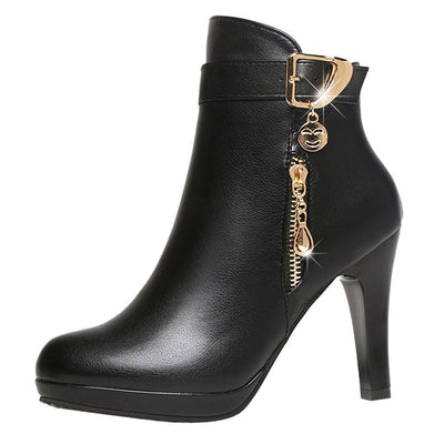 Autumn Ankle Boots | Zipper Casual - Niches Store