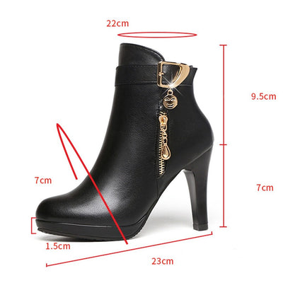 Autumn Ankle Boots | Zipper Casual - Niches Store