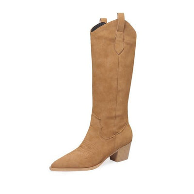 Western Knee Boots | High Heels - Niches Store