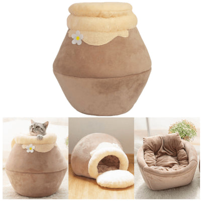 CozyPot - 3 In 1 Transforming Cave and Bed Cat Cushion - Niches Store